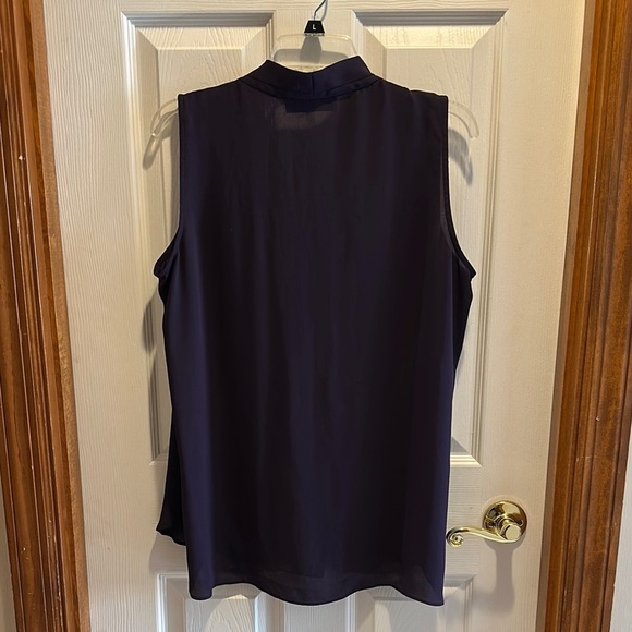 Jones Studio Purple Sleeveless Blouse - Picture 3 of 3